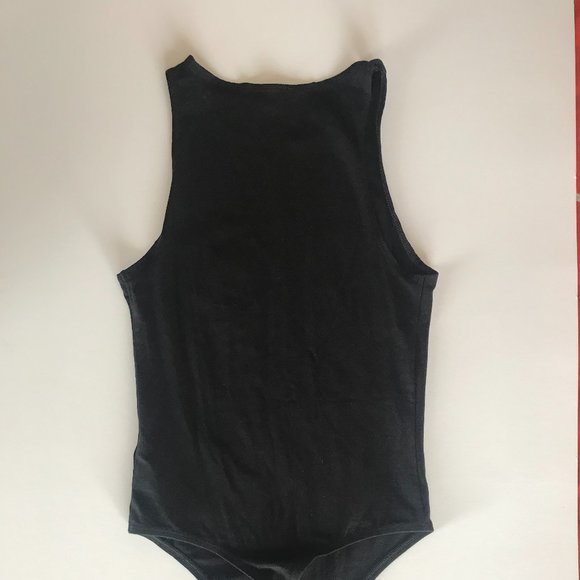 Topshop Alien Black Bodysuit, US Size 2 (Glow-in-the-dark) - Picture 6 of 6